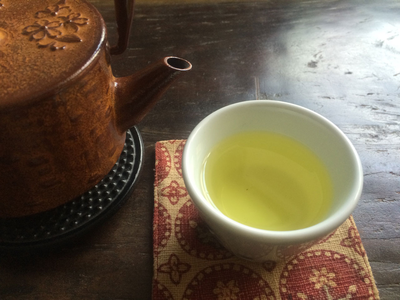 A cup of Kamairicha