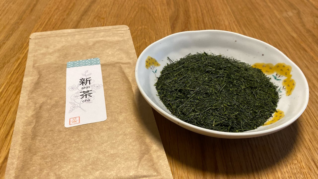 Shincha tea leaves